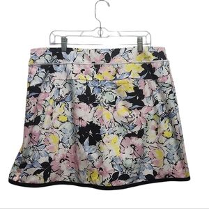 Ralph Lauren RLX Pink Navy Multi Abstract Floral Golf Pickleball Skort Size XL